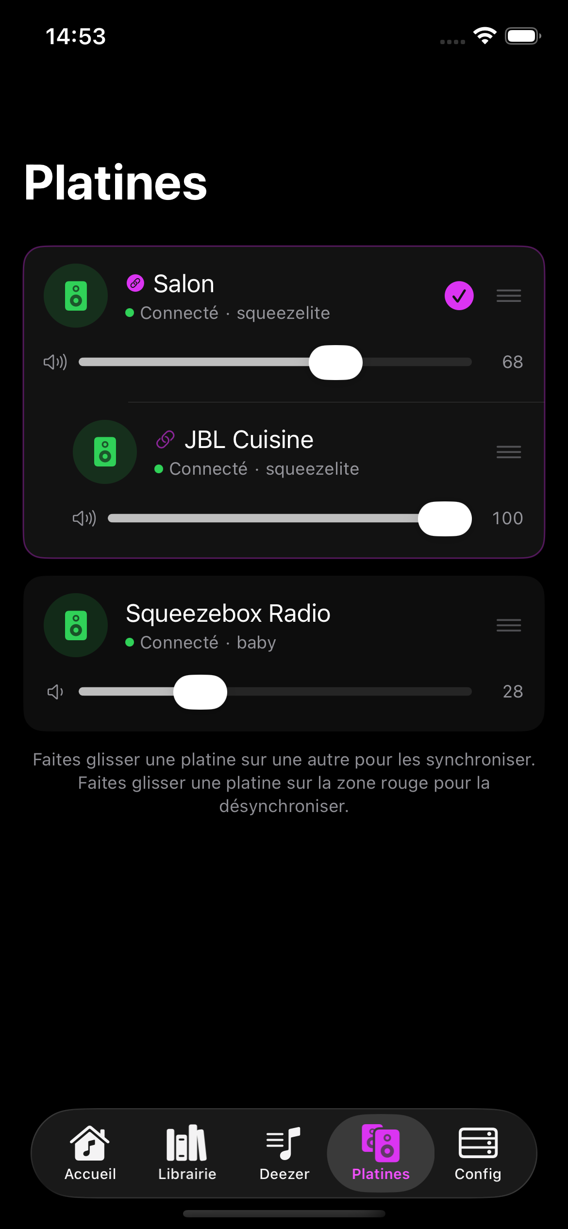 Turntables screens